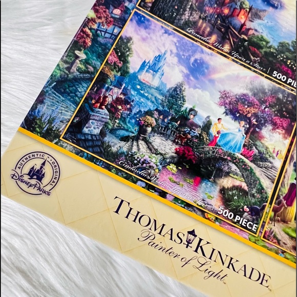 Disney Thomas Kinkade 4 in 1 Puzzle Set - Picture 14 of 16
